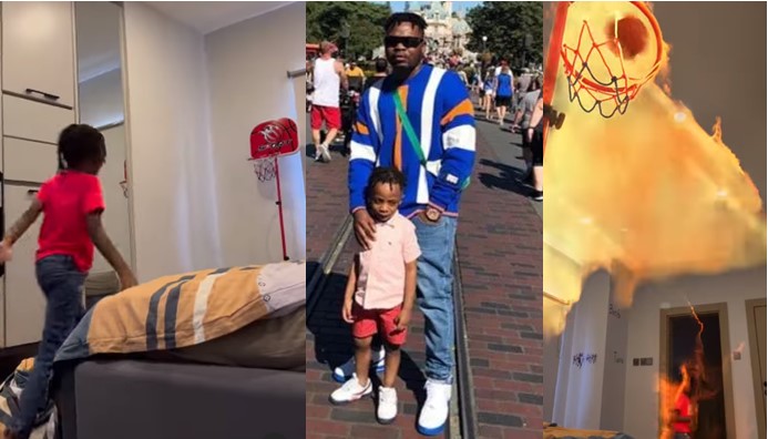 Future Lebron – Fans React to video of Olamide’s Son Playing Basketball 