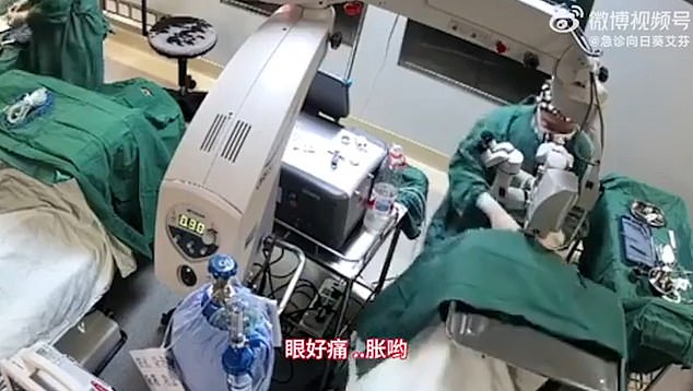 Moment Doctor Punches 82-year-old Patient in the Face Three Times While Performing Surgery on her Eyes Because She Kept Moving (Video)